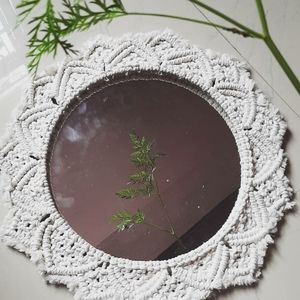 Macram Mandala mirror wall hanging